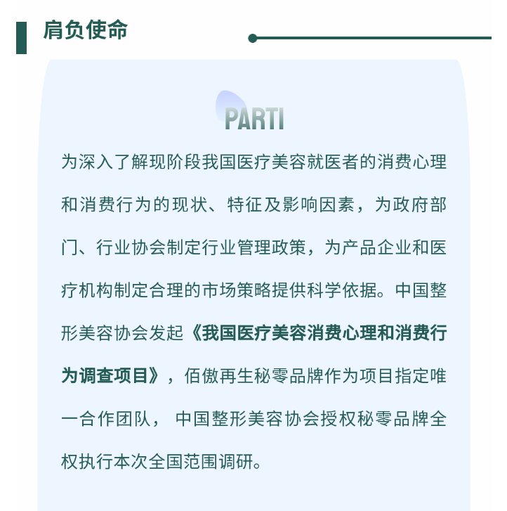 我國醫(yī)療美容消費心理和消費行為調(diào)查項目現(xiàn)已進入核心關(guān)鍵期